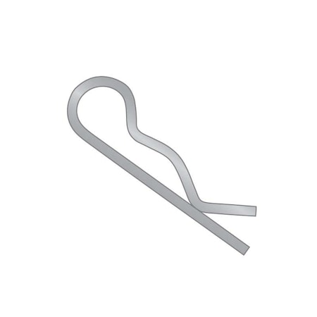 Huyett Bridge Cotter Pin, 1/8 in Dia, 2-7/8 in L, Stainless Steel, 1 PK BPS-238/D